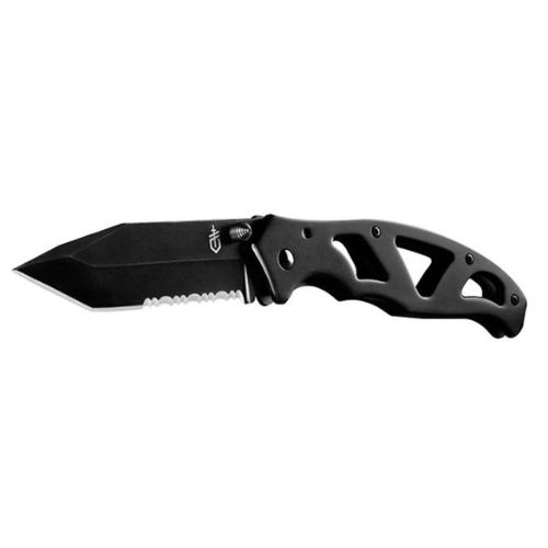 Gerber Paraframe II Tanto Čierny Zúbkované Ostrie